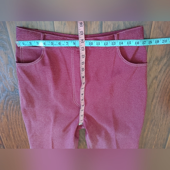 Vintage Sears Perma-Prest maroon pants - Picture 4 of 7